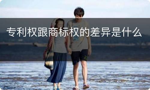 专利权跟商标权的差异是什么