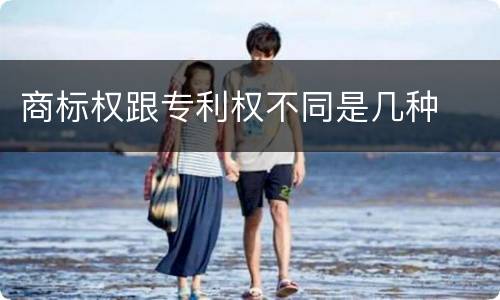商标权跟专利权不同是几种