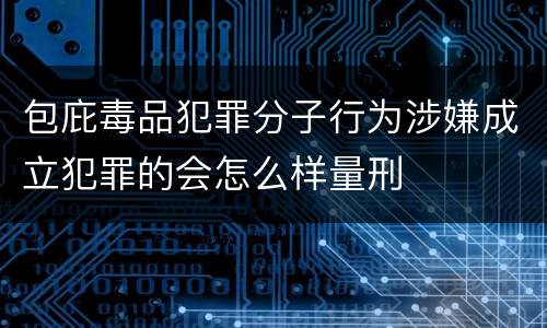 包庇毒品犯罪分子行为涉嫌成立犯罪的会怎么样量刑