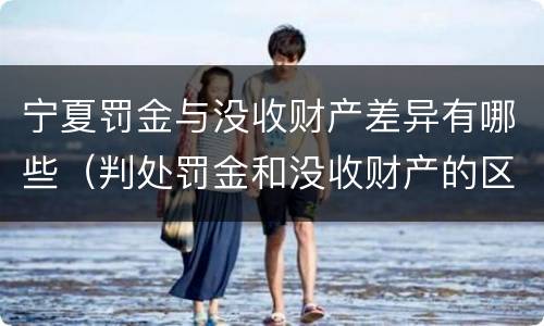 宁夏罚金与没收财产差异有哪些（判处罚金和没收财产的区别）