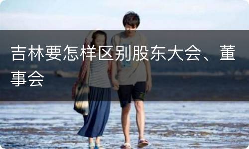 吉林要怎样区别股东大会、董事会