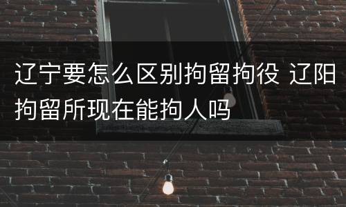 辽宁要怎么区别拘留拘役 辽阳拘留所现在能拘人吗