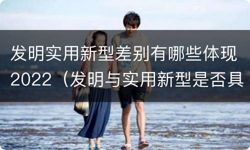 发明实用新型差别有哪些体现2022（发明与实用新型是否具有实用性）