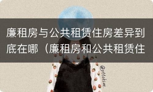 廉租房与公共租赁住房差异到底在哪（廉租房和公共租赁住房有什么区别）