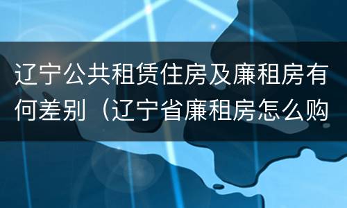 辽宁公共租赁住房及廉租房有何差别（辽宁省廉租房怎么购买产权）