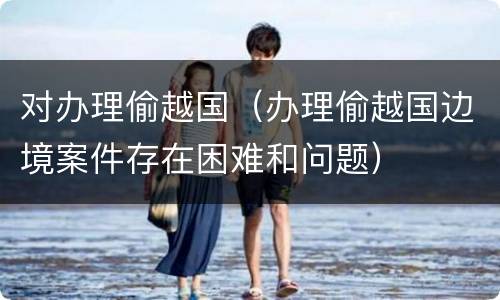 对办理偷越国（办理偷越国边境案件存在困难和问题）