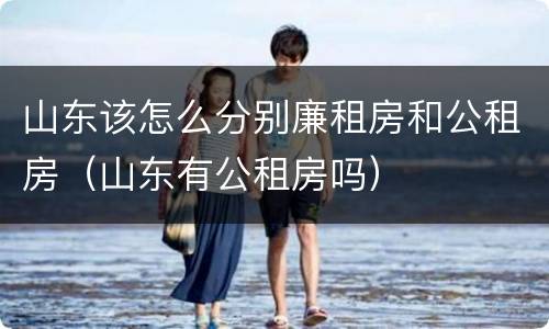 山东该怎么分别廉租房和公租房（山东有公租房吗）