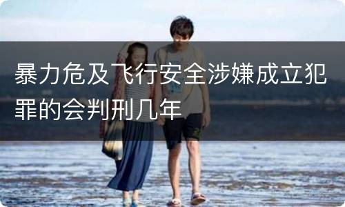 暴力危及飞行安全涉嫌成立犯罪的会判刑几年