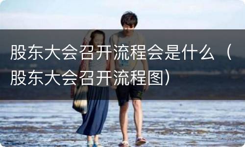 股东大会召开流程会是什么（股东大会召开流程图）