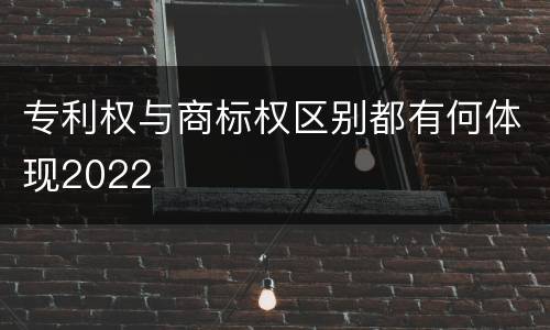 专利权与商标权区别都有何体现2022