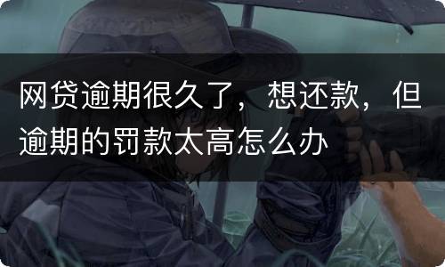 网贷逾期很久了，想还款，但逾期的罚款太高怎么办