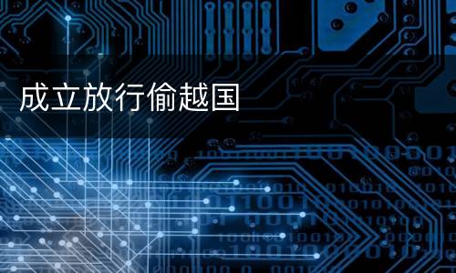 成立放行偷越国