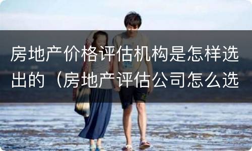 房地产价格评估机构是怎样选出的（房地产评估公司怎么选）