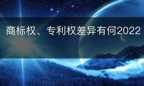 商标权、专利权差异有何2022