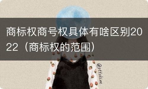 商标权商号权具体有啥区别2022（商标权的范围）