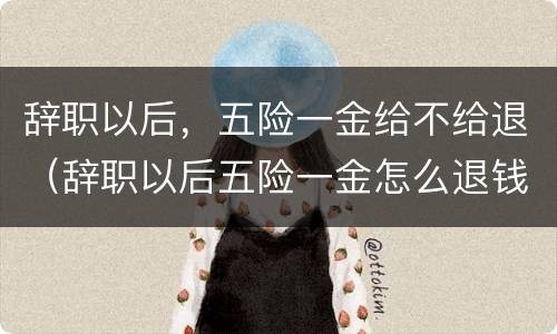 辞职以后，五险一金给不给退（辞职以后五险一金怎么退钱）