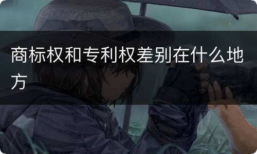 商标权和专利权差别在什么地方