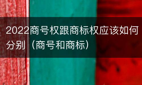 2022商号权跟商标权应该如何分别（商号和商标）