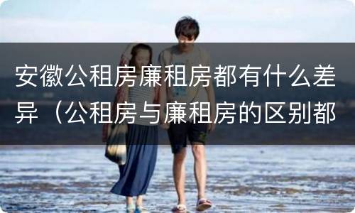 安徽公租房廉租房都有什么差异（公租房与廉租房的区别都在此,别再搞错了!）