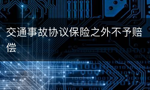交通事故协议保险之外不予赔偿