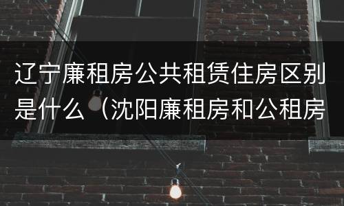 辽宁廉租房公共租赁住房区别是什么（沈阳廉租房和公租房的区别）