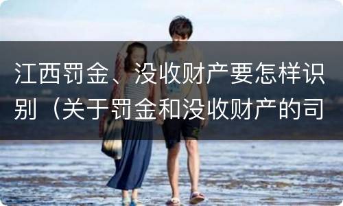 江西罚金、没收财产要怎样识别（关于罚金和没收财产的司法解释）