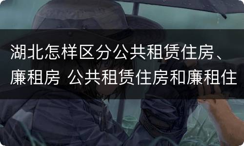 湖北怎样区分公共租赁住房、廉租房 公共租赁住房和廉租住房的区别