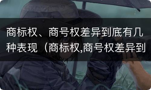 商标权、商号权差异到底有几种表现（商标权,商号权差异到底有几种表现）