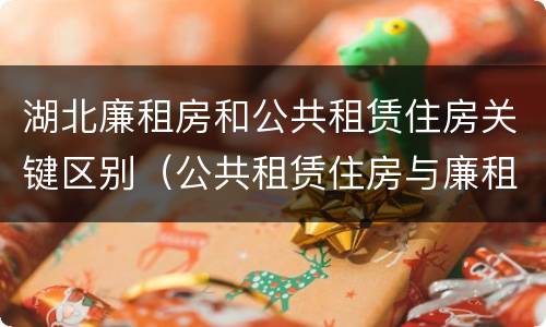 湖北廉租房和公共租赁住房关键区别（公共租赁住房与廉租房的区别）