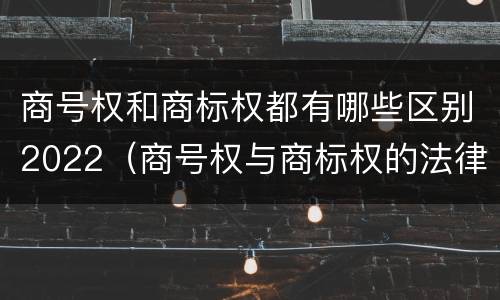 商号权和商标权都有哪些区别2022（商号权与商标权的法律冲突与解决）
