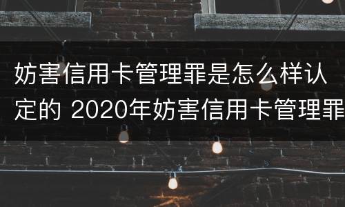 妨害信用卡管理罪是怎么样认定的 2020年妨害信用卡管理罪案例