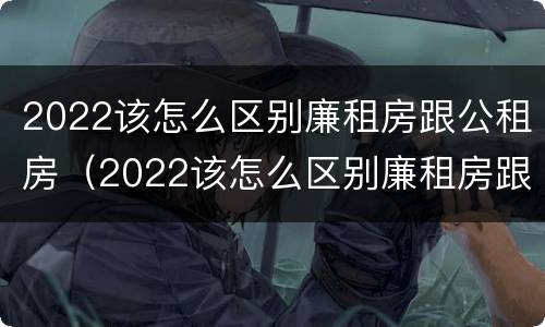 2022该怎么区别廉租房跟公租房（2022该怎么区别廉租房跟公租房呢）