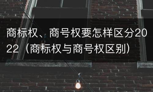 商标权、商号权要怎样区分2022（商标权与商号权区别）