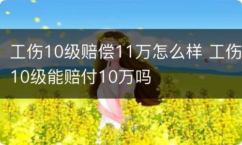 工伤10级赔偿11万怎么样 工伤10级能赔付10万吗