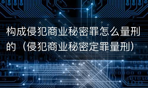 构成侵犯商业秘密罪怎么量刑的（侵犯商业秘密定罪量刑）