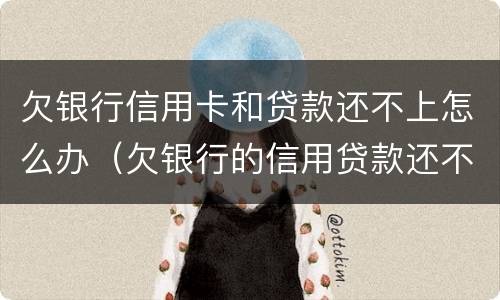 欠银行信用卡和贷款还不上怎么办（欠银行的信用贷款还不上怎么办）