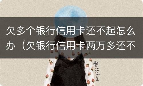 欠多个银行信用卡还不起怎么办（欠银行信用卡两万多还不起怎么办）