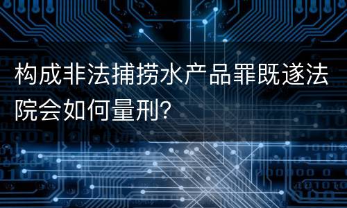 构成非法捕捞水产品罪既遂法院会如何量刑？