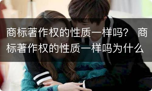 商标著作权的性质一样吗？ 商标著作权的性质一样吗为什么