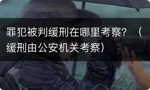 罪犯被判缓刑在哪里考察？（缓刑由公安机关考察）