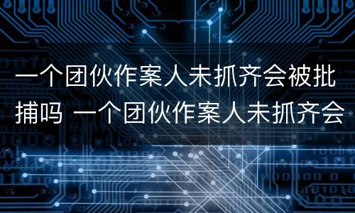 一个团伙作案人未抓齐会被批捕吗 一个团伙作案人未抓齐会被批捕吗判几年