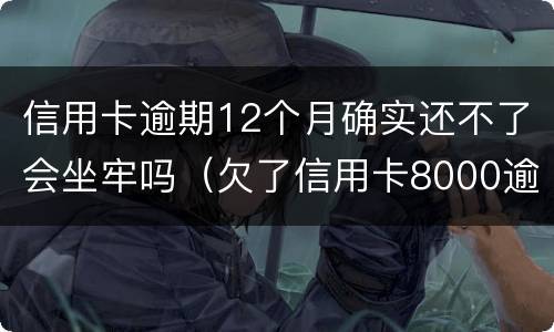 信用卡逾期12个月确实还不了会坐牢吗（欠了信用卡8000逾期三个月会坐牢吗?）