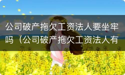 公司破产拖欠工资法人要坐牢吗（公司破产拖欠工资法人有责任吗）