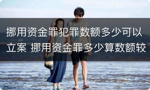 挪用资金罪犯罪数额多少可以立案 挪用资金罪多少算数额较大