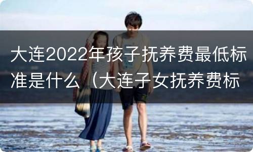 大连2022年孩子抚养费最低标准是什么（大连子女抚养费标准）