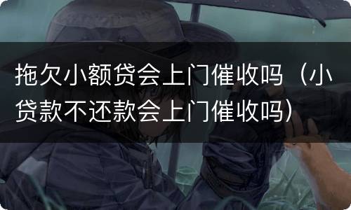 拖欠小额贷会上门催收吗（小贷款不还款会上门催收吗）