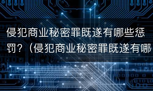 侵犯商业秘密罪既遂有哪些惩罚?（侵犯商业秘密罪既遂有哪些惩罚）
