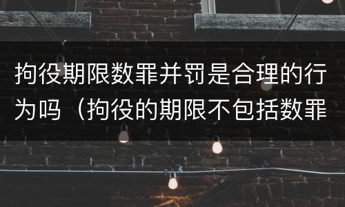 拘役期限数罪并罚是合理的行为吗（拘役的期限不包括数罪并罚是）