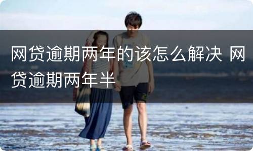 网贷逾期两年的该怎么解决 网贷逾期两年半