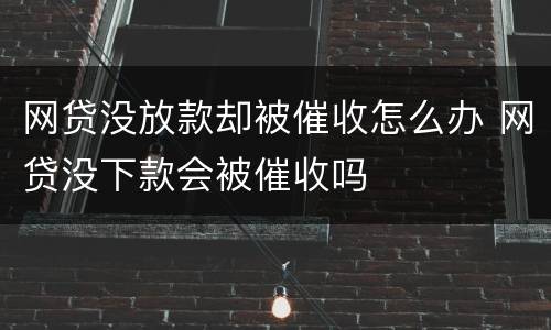 网贷没放款却被催收怎么办 网贷没下款会被催收吗